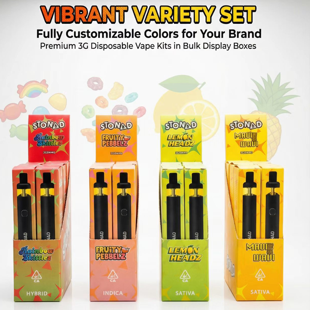 custome printing logo disposable vapes puff packaging shipping box