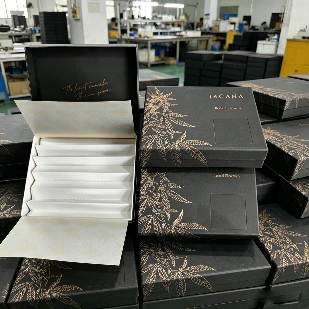 Custom printing logo 7 pack cannabis Pre Roll Packaging paper box